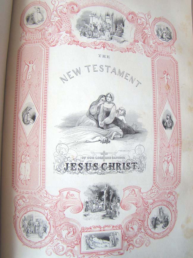 An Illustrated HOLY BIBLE published by Harper of New York in 1846 — image 4